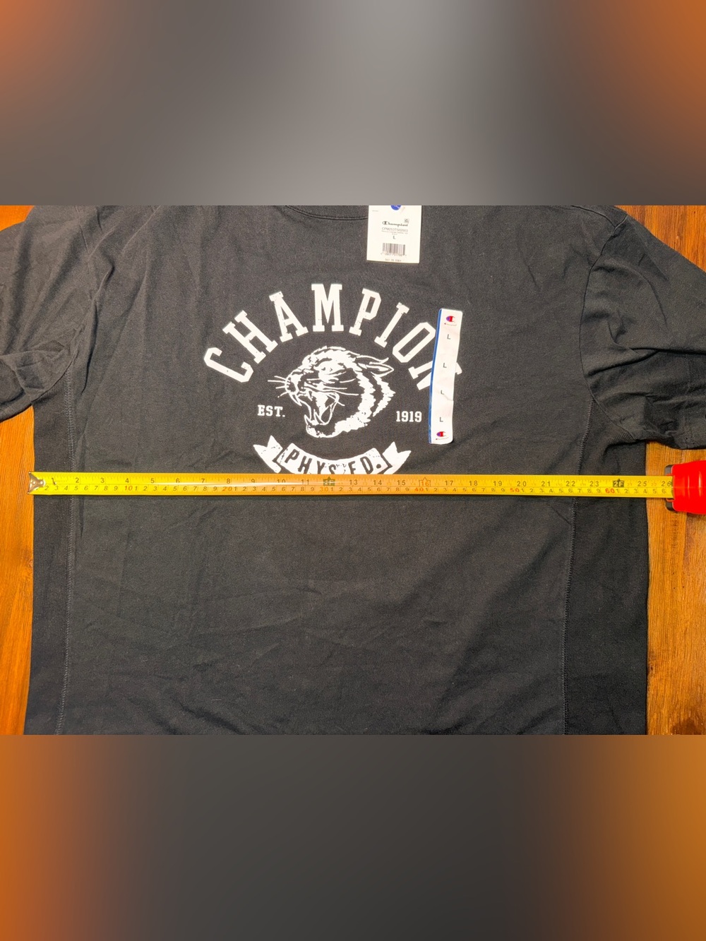 NWT Champion Phys Ed Cougar Graphic Tee Black Size L - Picture 6 of 12